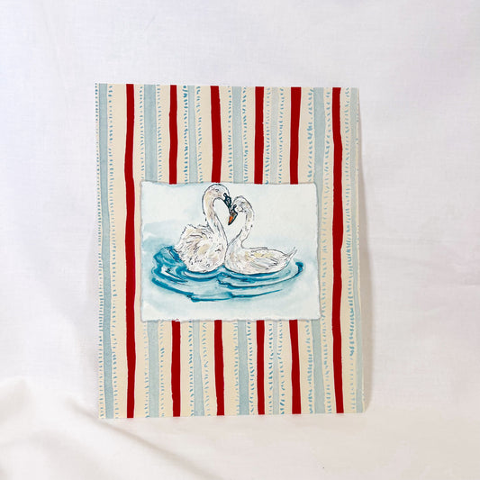 Swan Lovers Wall Art Print
