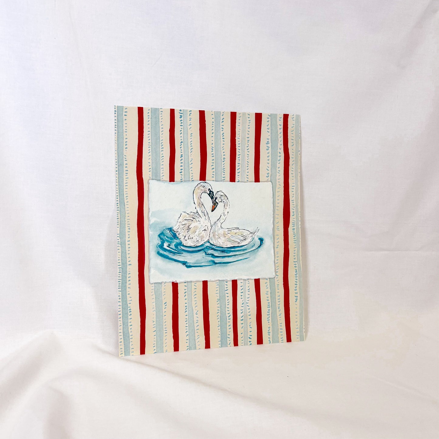 Swan Lovers Wall Art Print