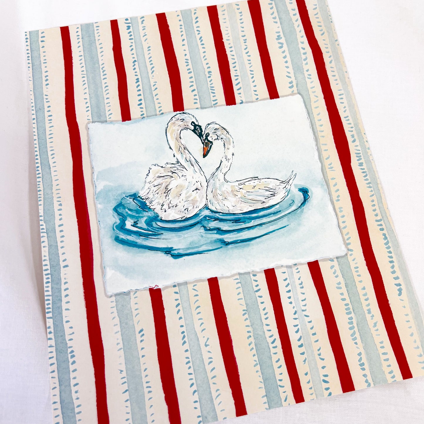 Swan Lovers Wall Art Print