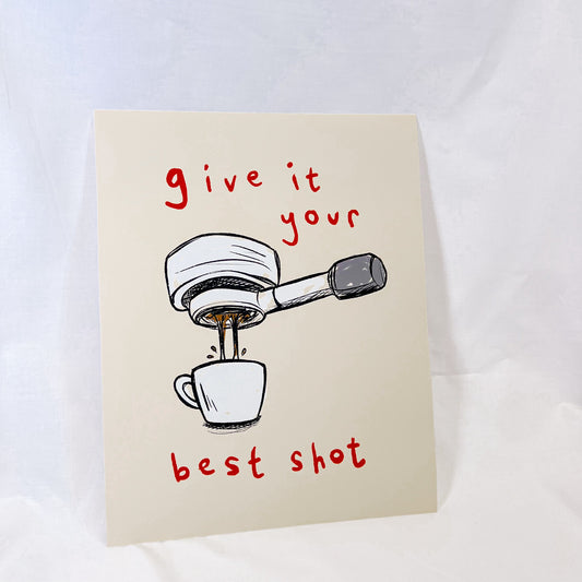 Best Espresso Shot Wall Art Print