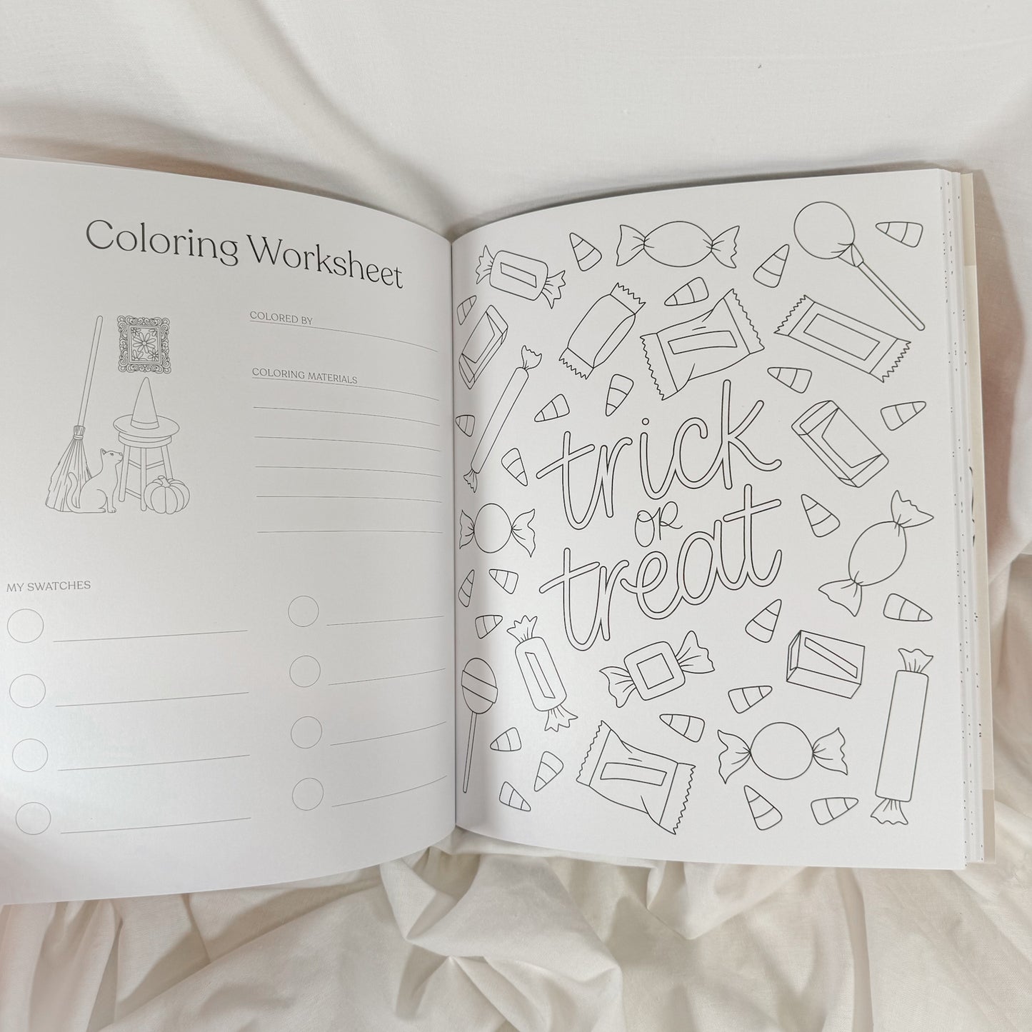 Sweet & Spooky Coloring Book