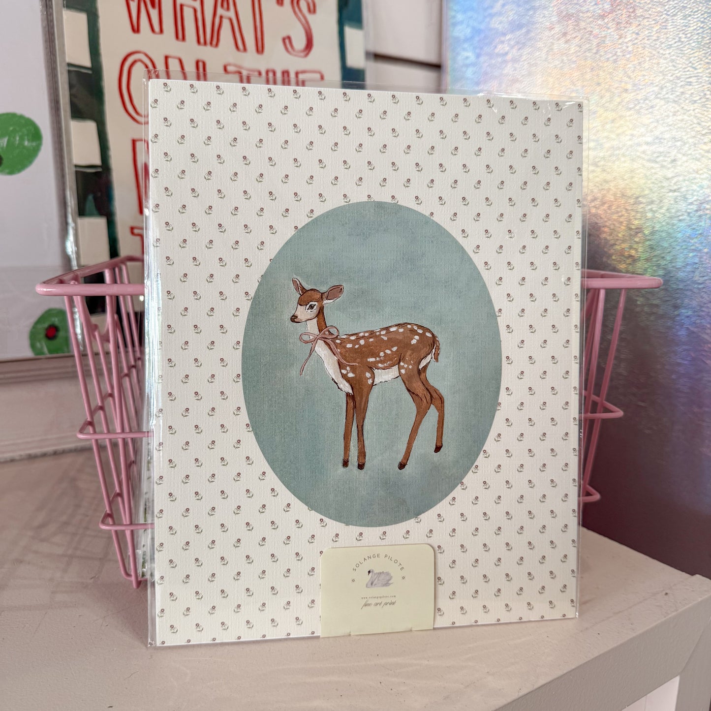 Cottage Deer Wall Art Print
