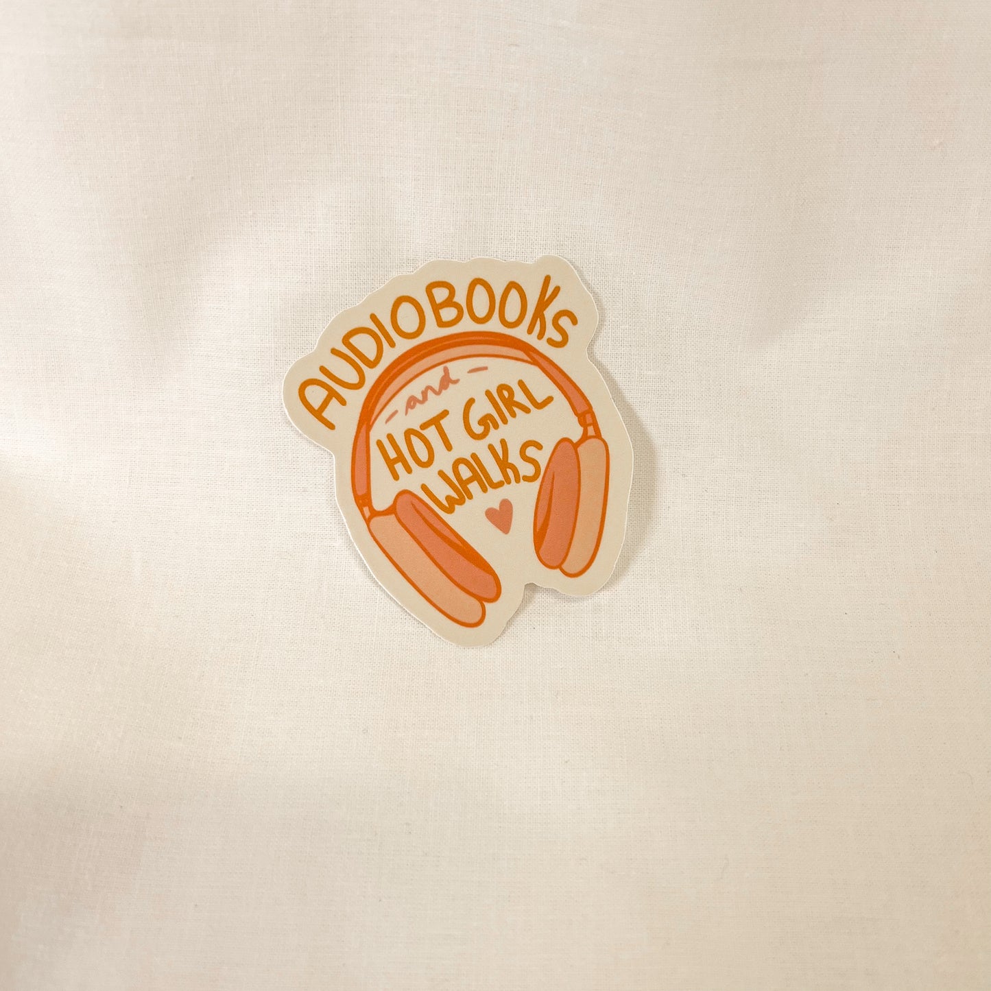 Audiobooks And Hot Girl Walks Vinyl Sticker