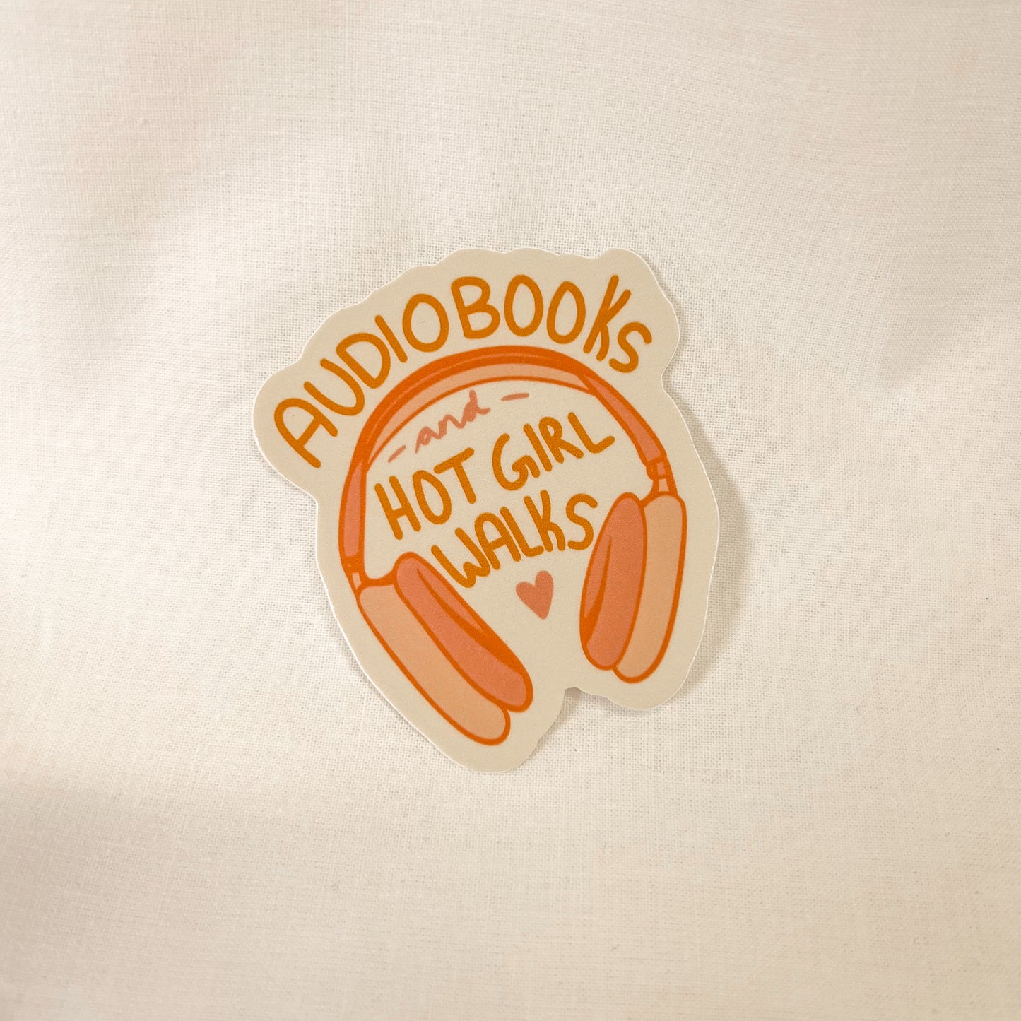 Audiobooks And Hot Girl Walks Vinyl Sticker