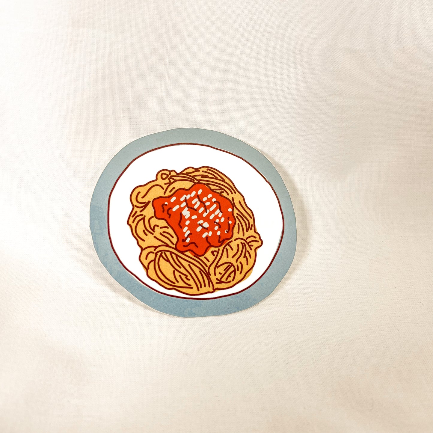 Bowl Of Spaghetti Vinyl Sticker