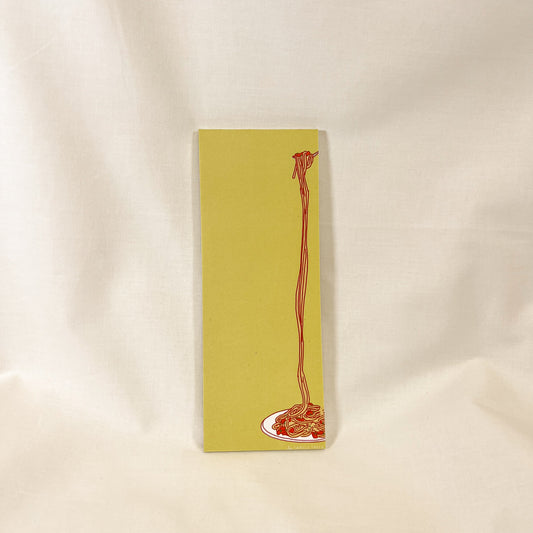 Spaghetti Pasta Notepad