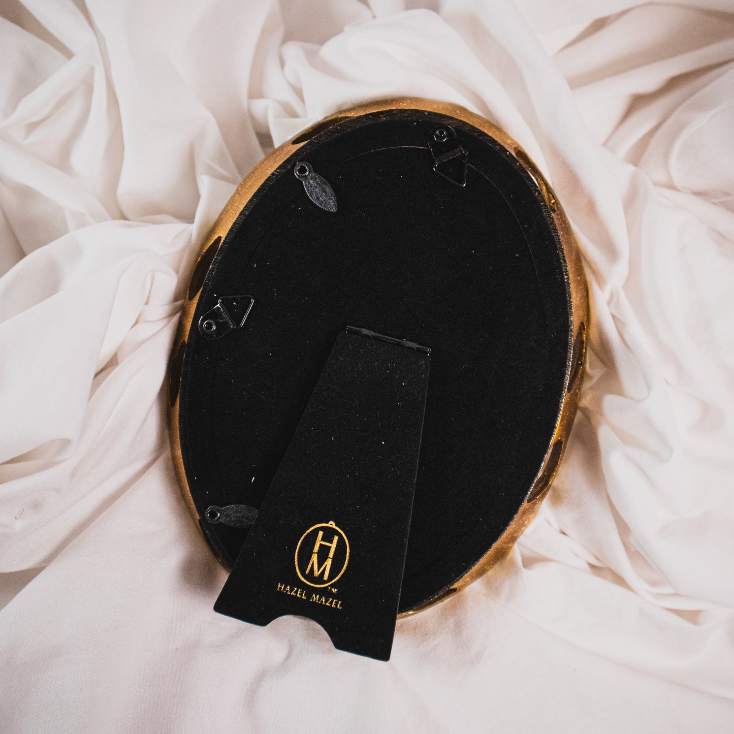 Antique Gold Oval Photo Frame