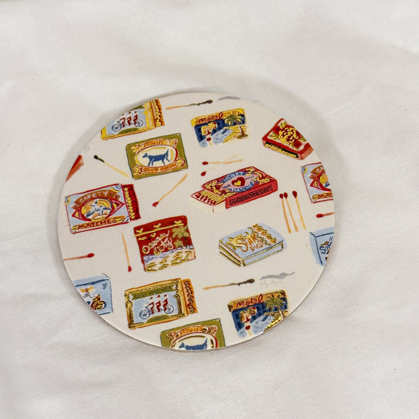 Matchboxes Cork Coaster
