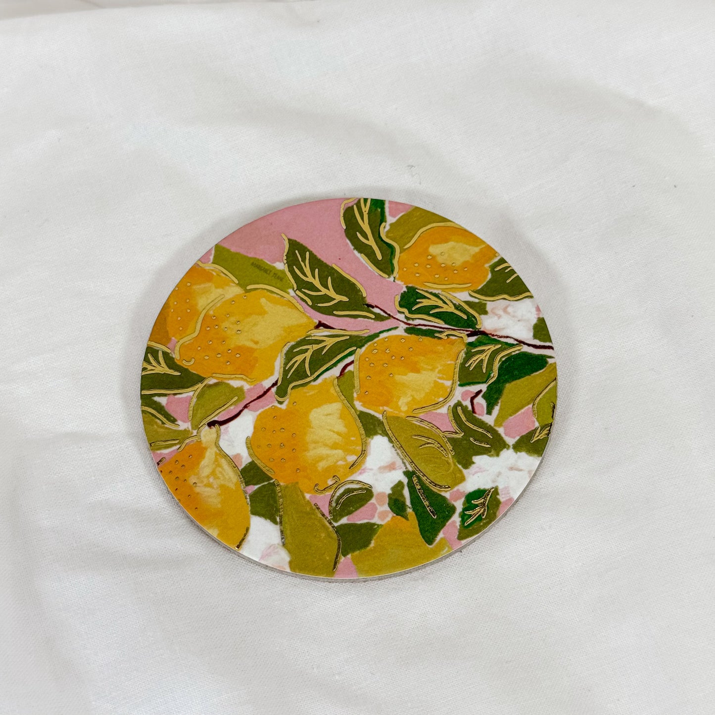 Lemons Cork Coaster