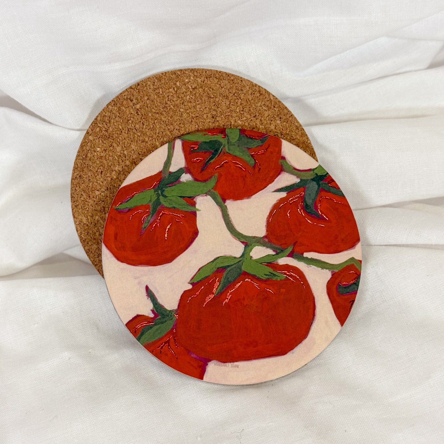Tomato Cork Coaster