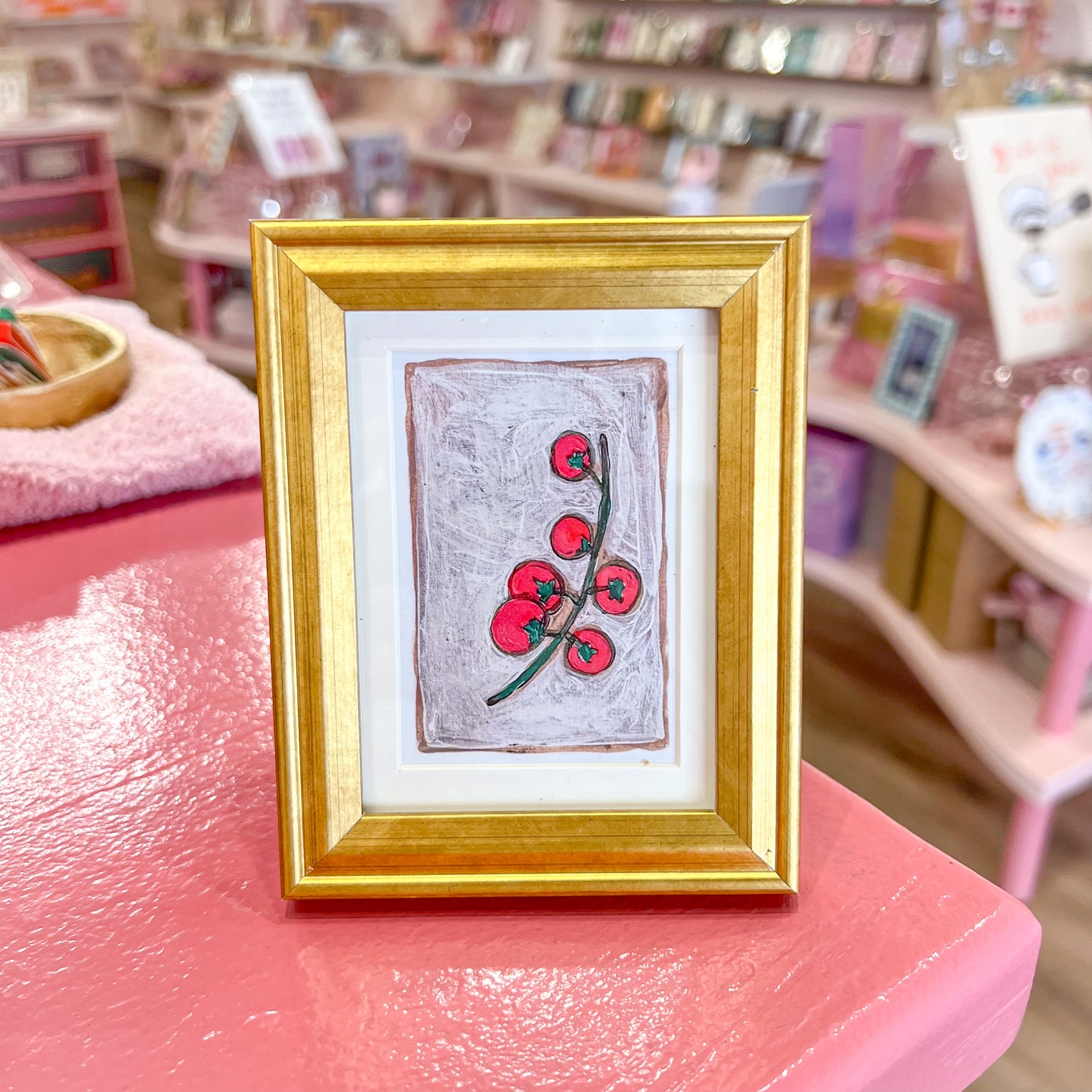 Tomato Vine Mini Framed Wall Art