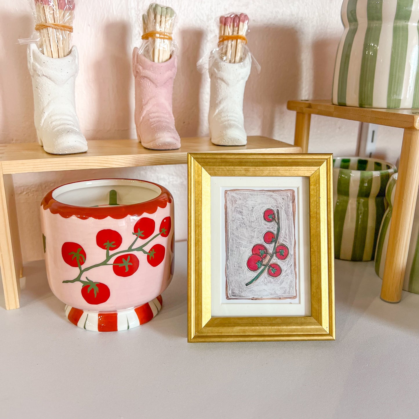Tomato Vine Mini Framed Wall Art