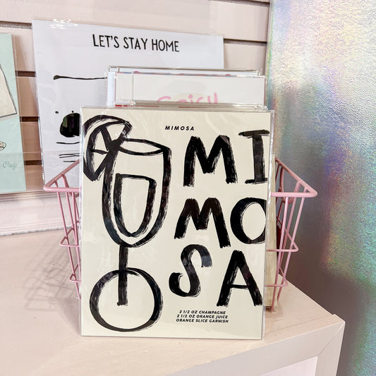 Neutral Mimosa Wall Art Print