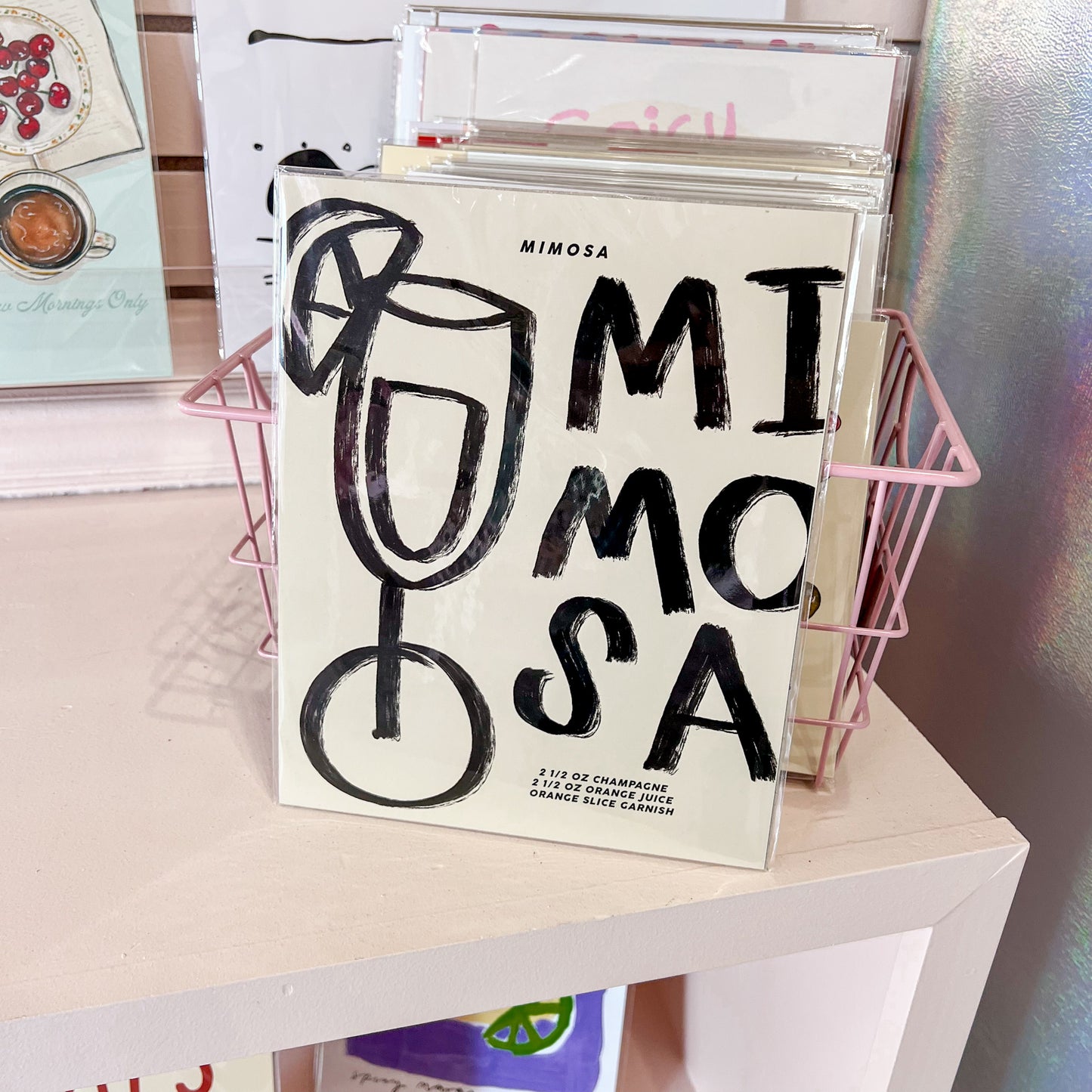 Neutral Mimosa Wall Art Print