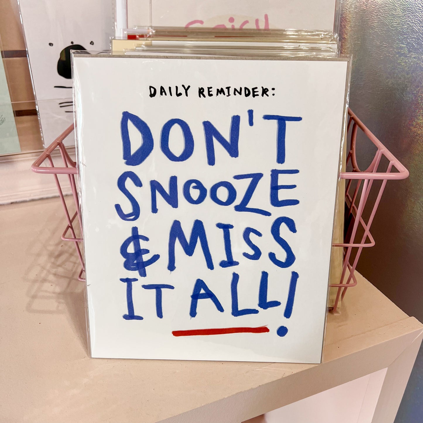 Don't Snooze Wall Art Print