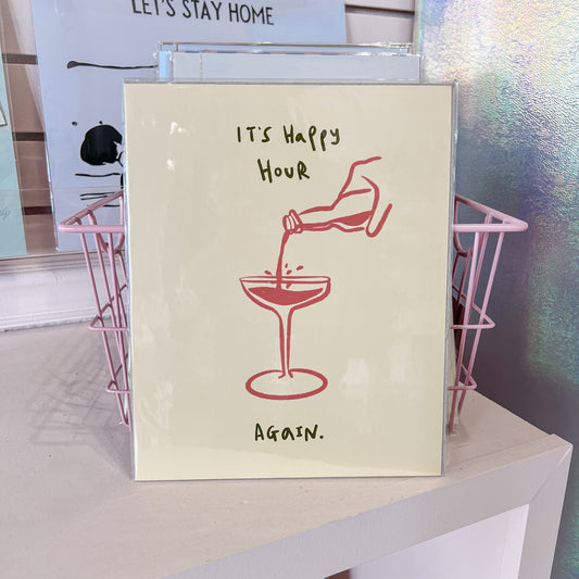 Happy Hour Again Wall Art Print