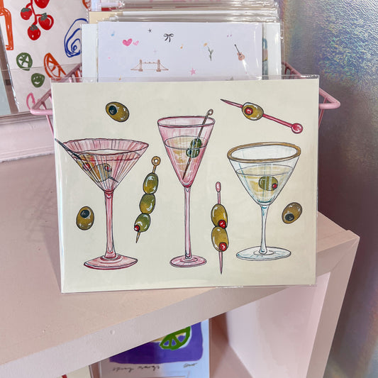 Pink Martinis Wall Art Print