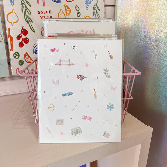 Girly Things Wall Art Print