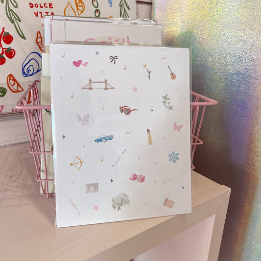 Girly Things Wall Art Print