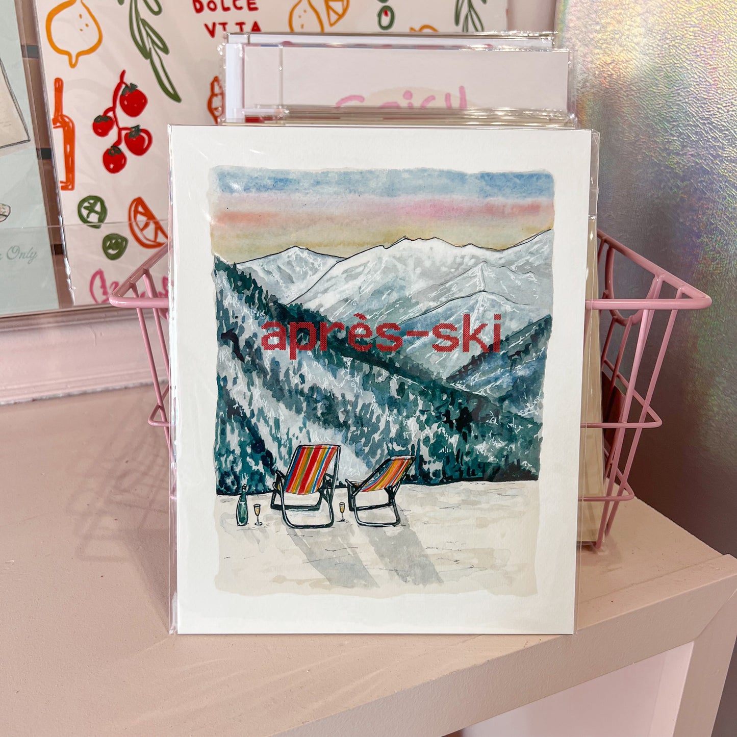 Apres Ski Wall Art Print