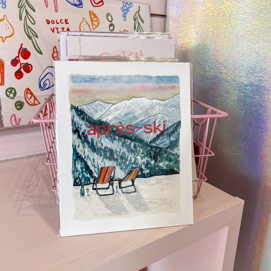 Apres Ski Wall Art Print