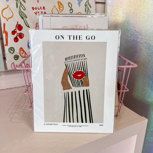 Coffee On The Go Wall Art Print