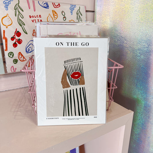 Coffee On The Go Wall Art Print