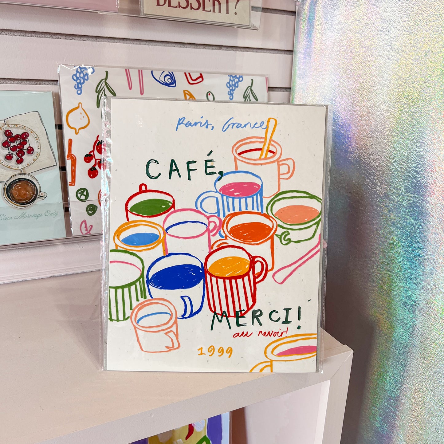 Cafe Merci Wall Art Print