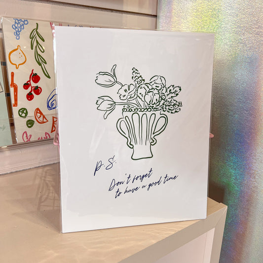 Good Time Bouquet Wall Art Print