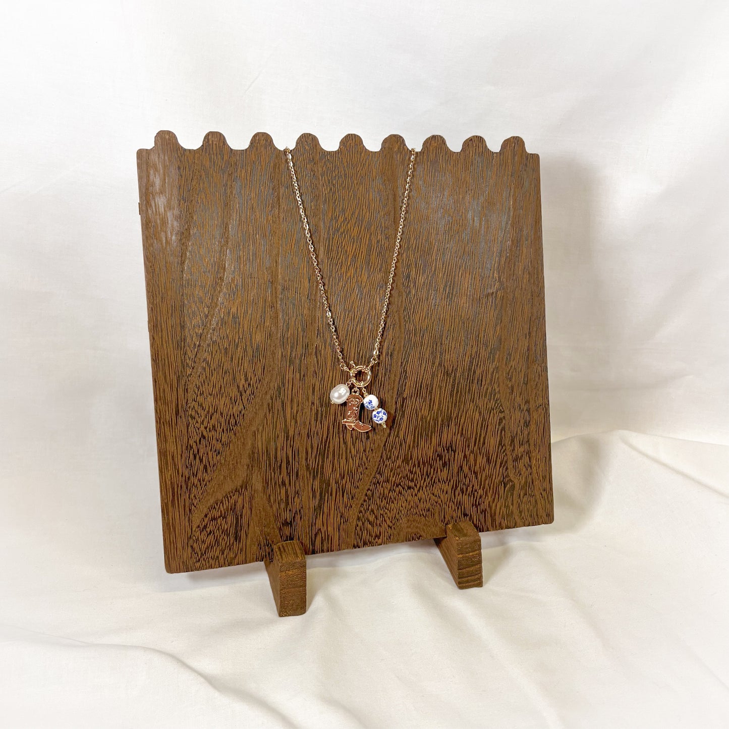 Cowboy Boot Charm Necklace