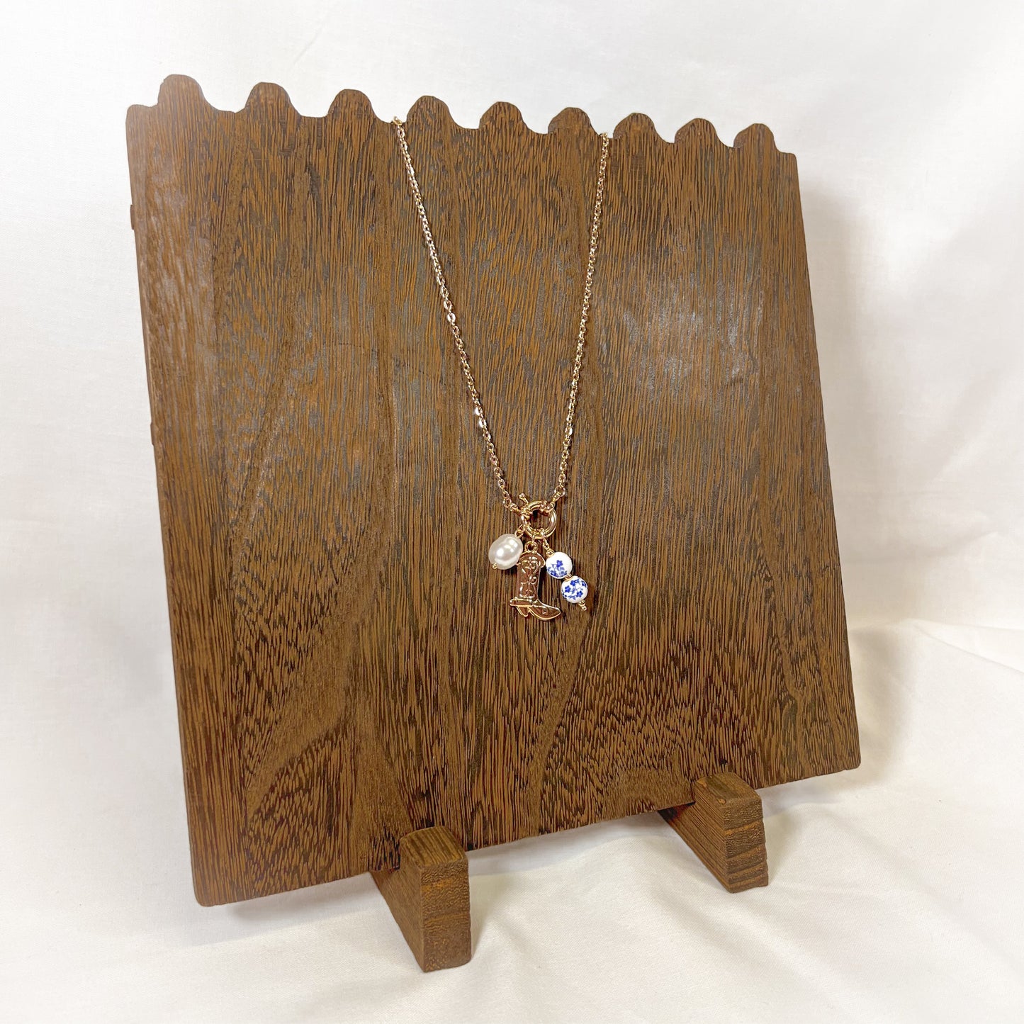 Cowboy Boot Charm Necklace