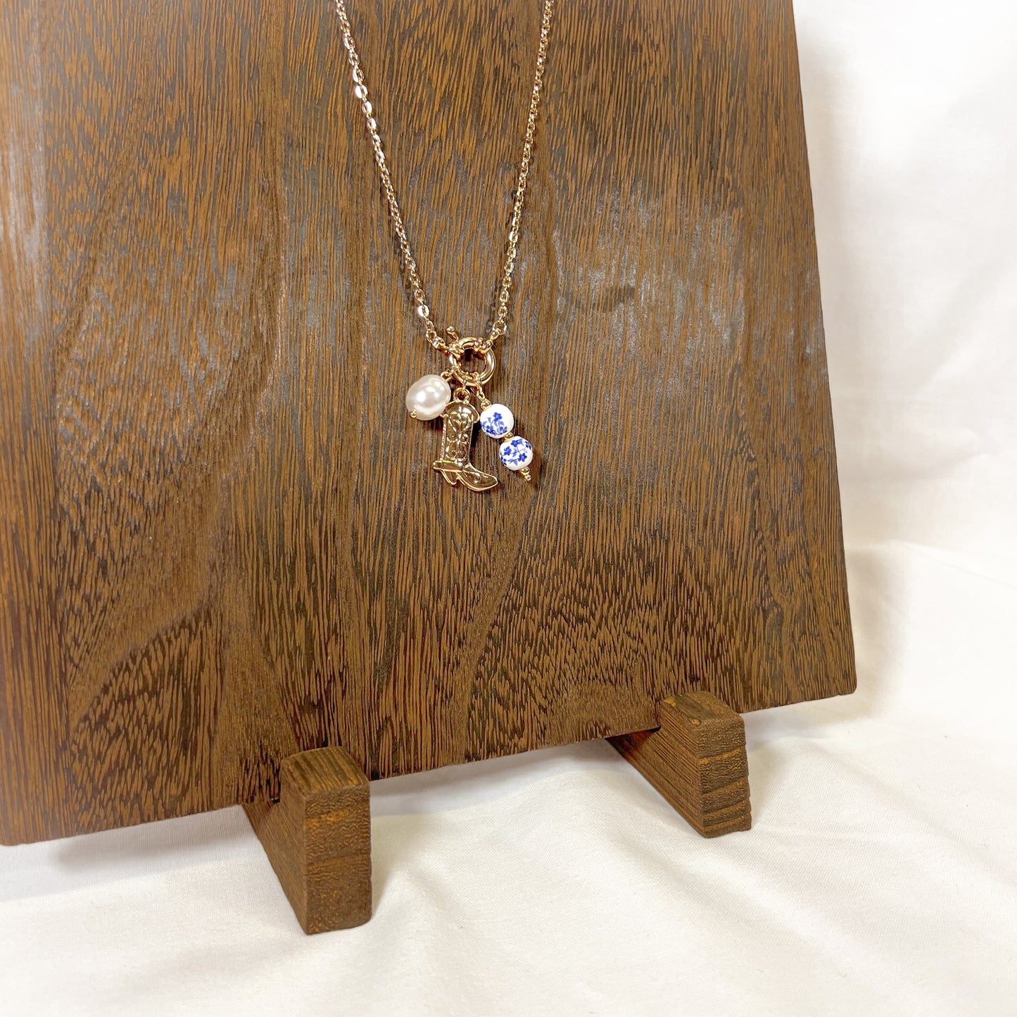 Cowboy Boot Charm Necklace