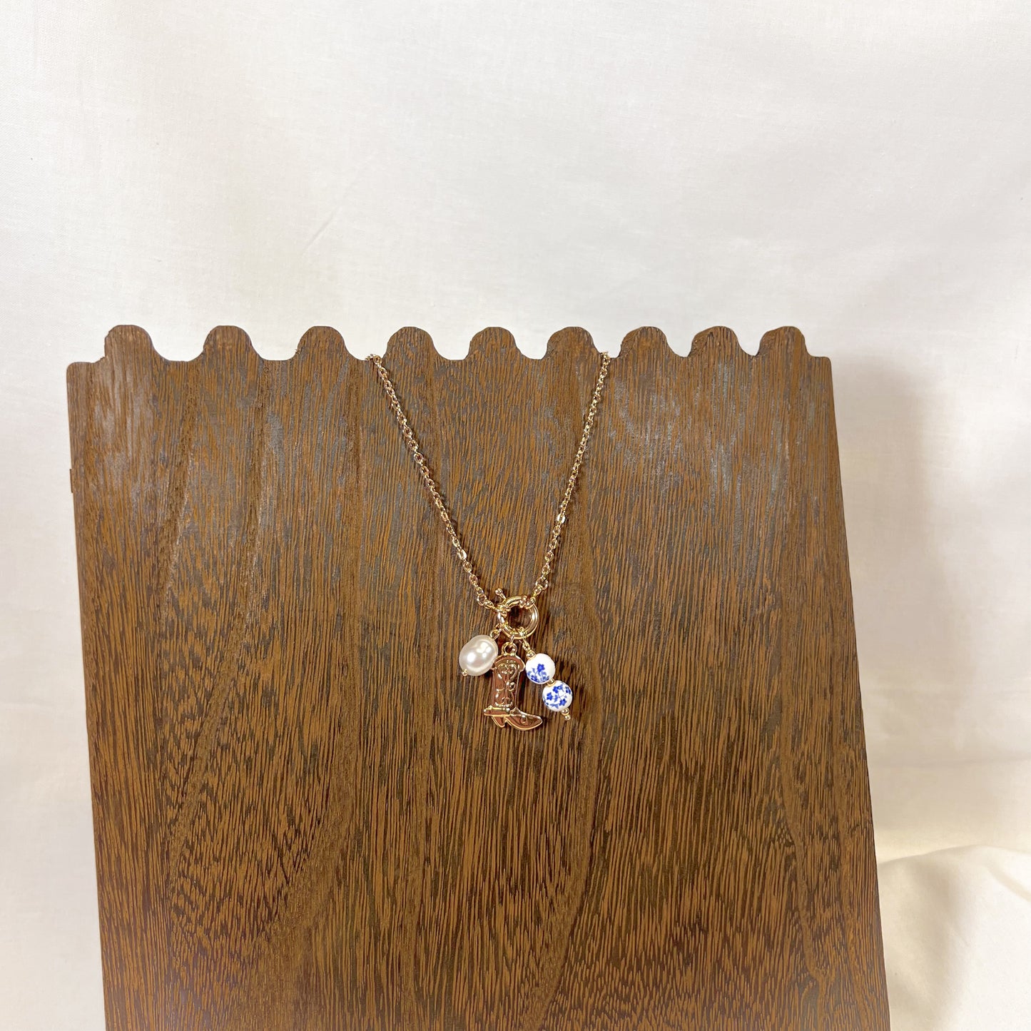 Cowboy Boot Charm Necklace