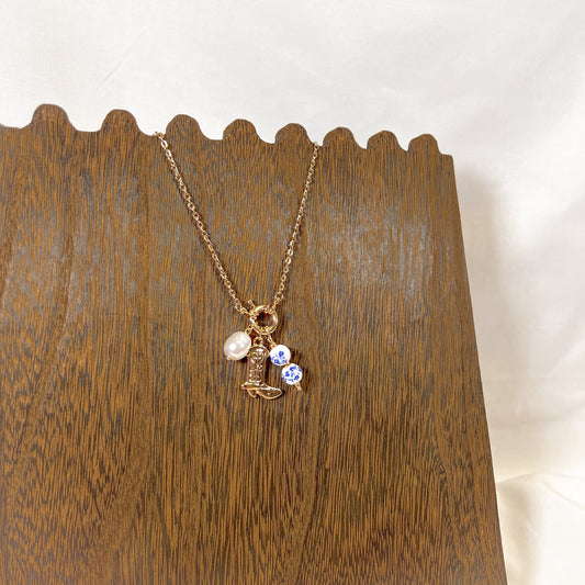 Cowboy Boot Charm Necklace