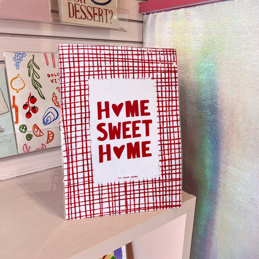 I Heart Home Sweet Home Wall Art Print