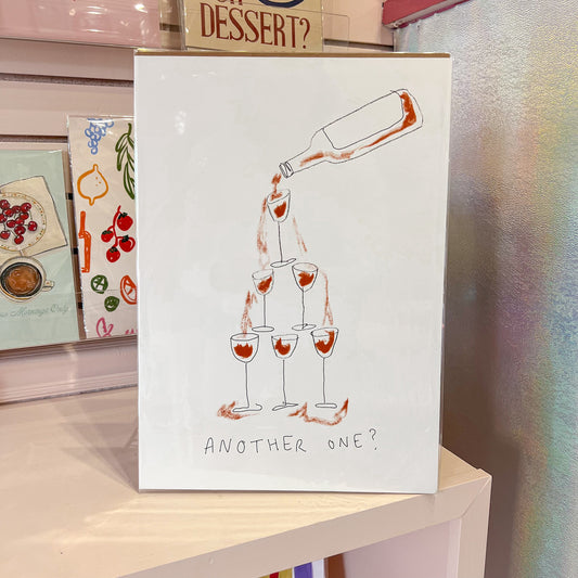 Another Wine Tower Wall Art Print