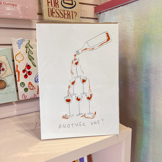 Another Wine Tower Wall Art Print