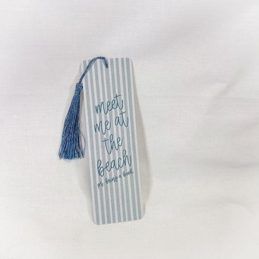 Meet Me At The Beach Tassel Bookmark