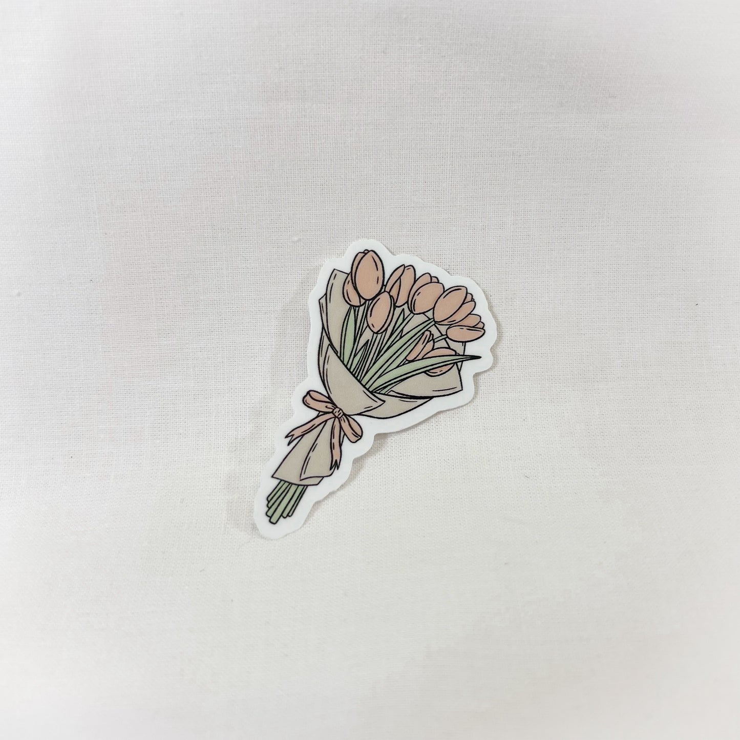 Bouquet Of Tulips Vinyl Sticker