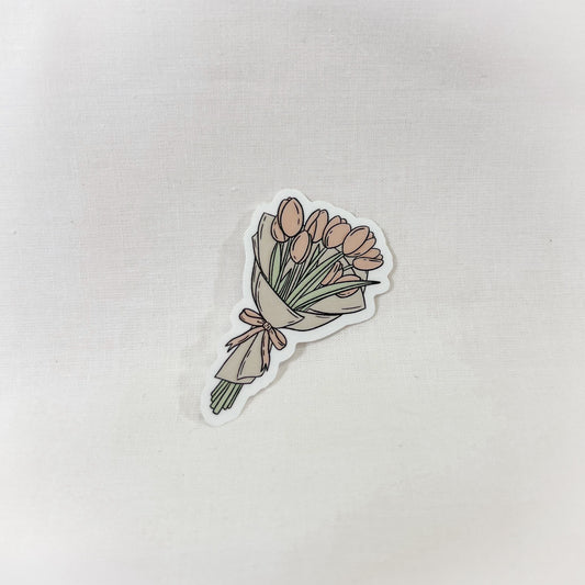Bouquet Of Tulips Vinyl Sticker