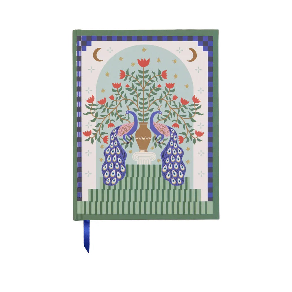Peacock Hard Cover Lined Journal
