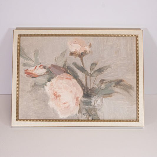 Light Pink Roses Framed Wall Art