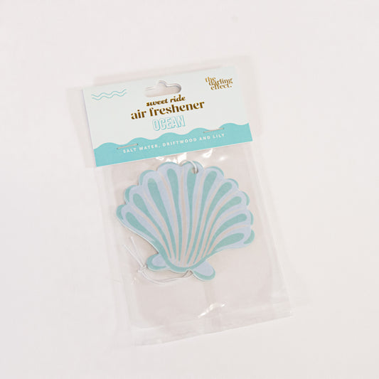 Blue Seashell Car Air Freshener