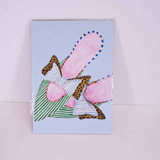 Striped Shoes Wall Art Print