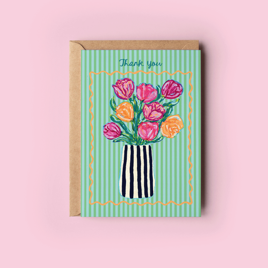 Thank You Bouquet Greeting Card