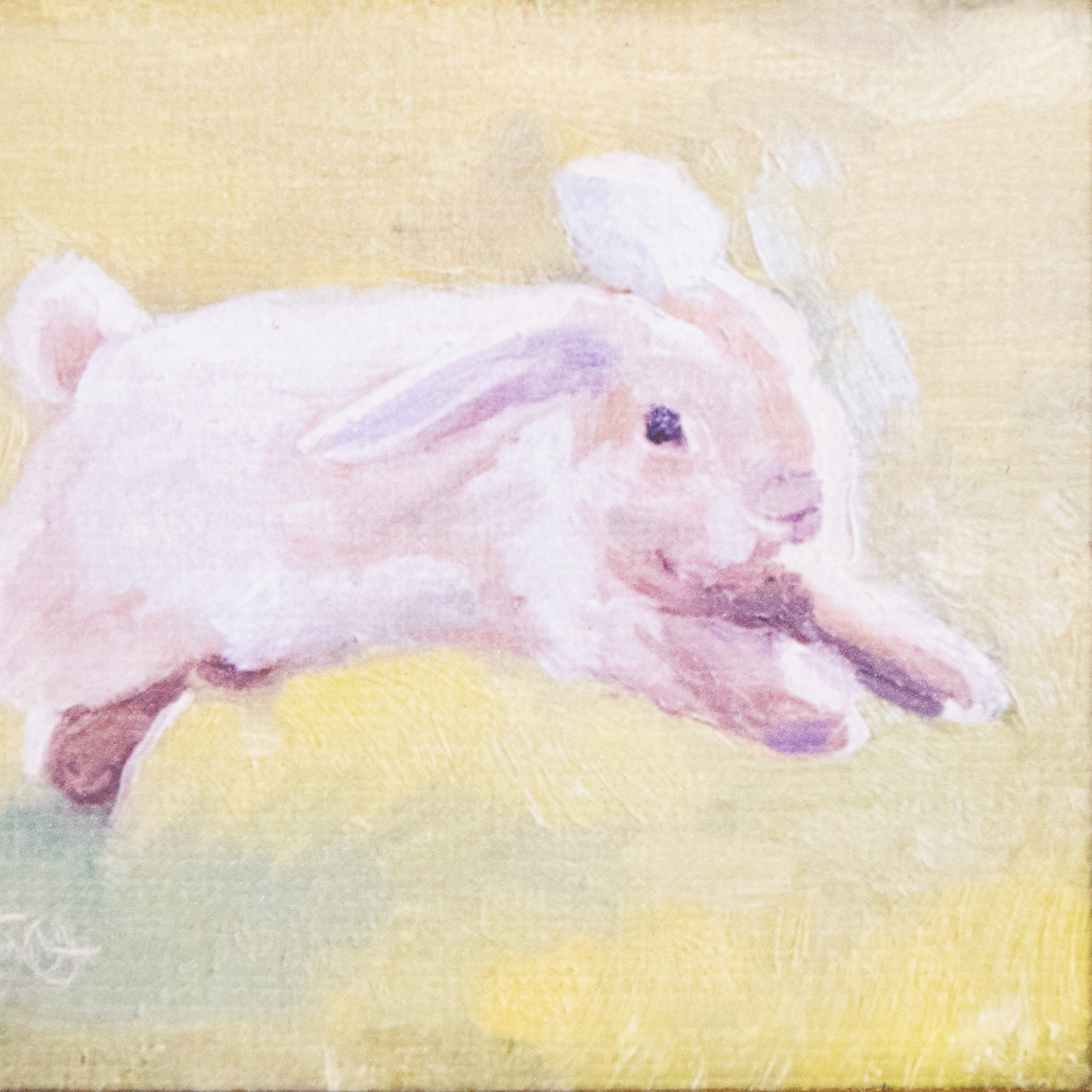 Leaping Bunny Mini Framed Art