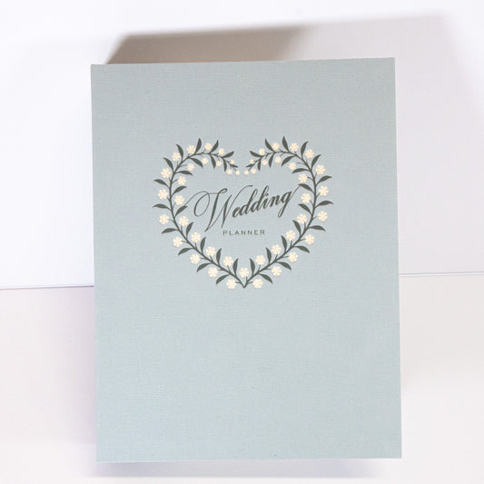 Blue Linen Wedding Binder