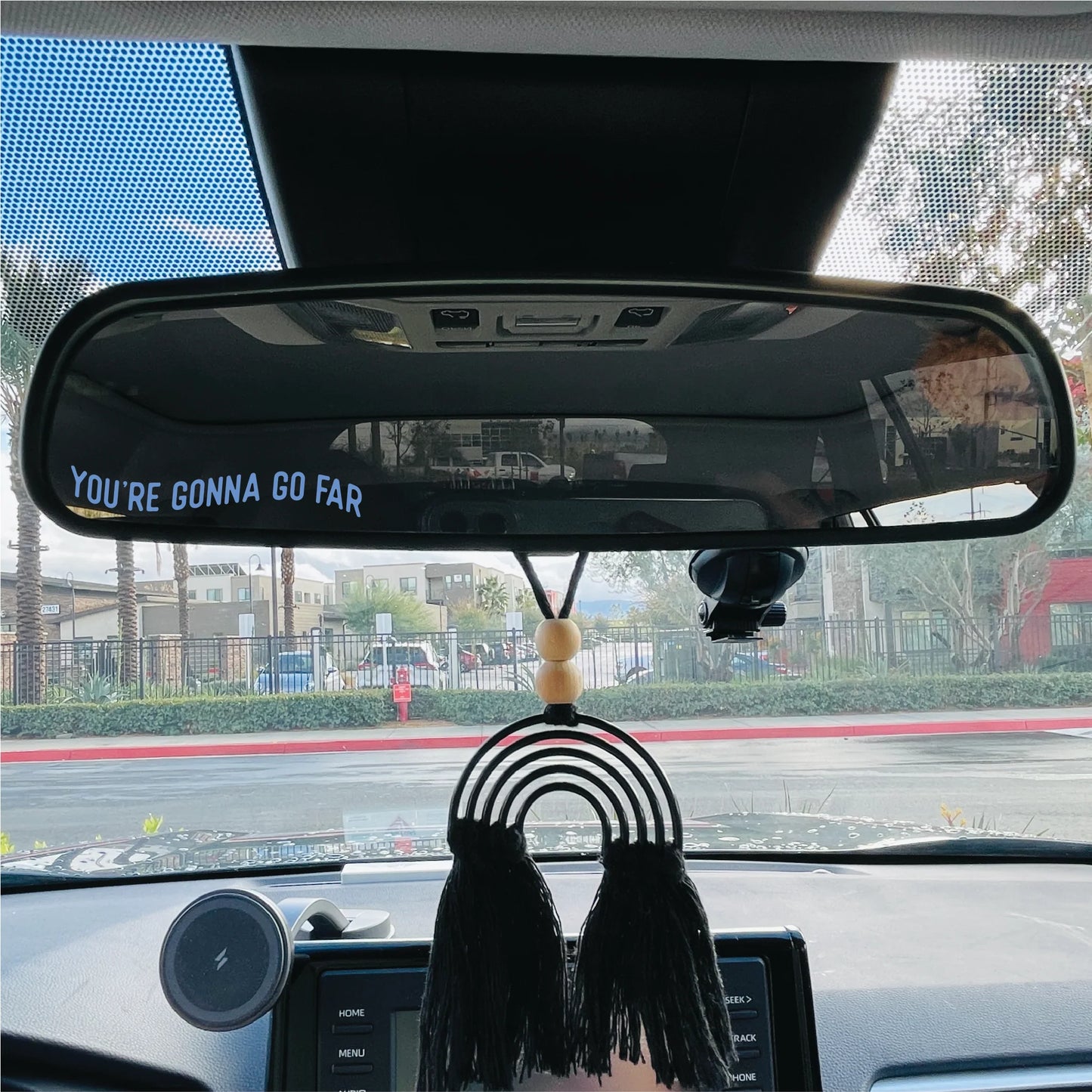 You're Gonna Go Far Car Mirror Cling
