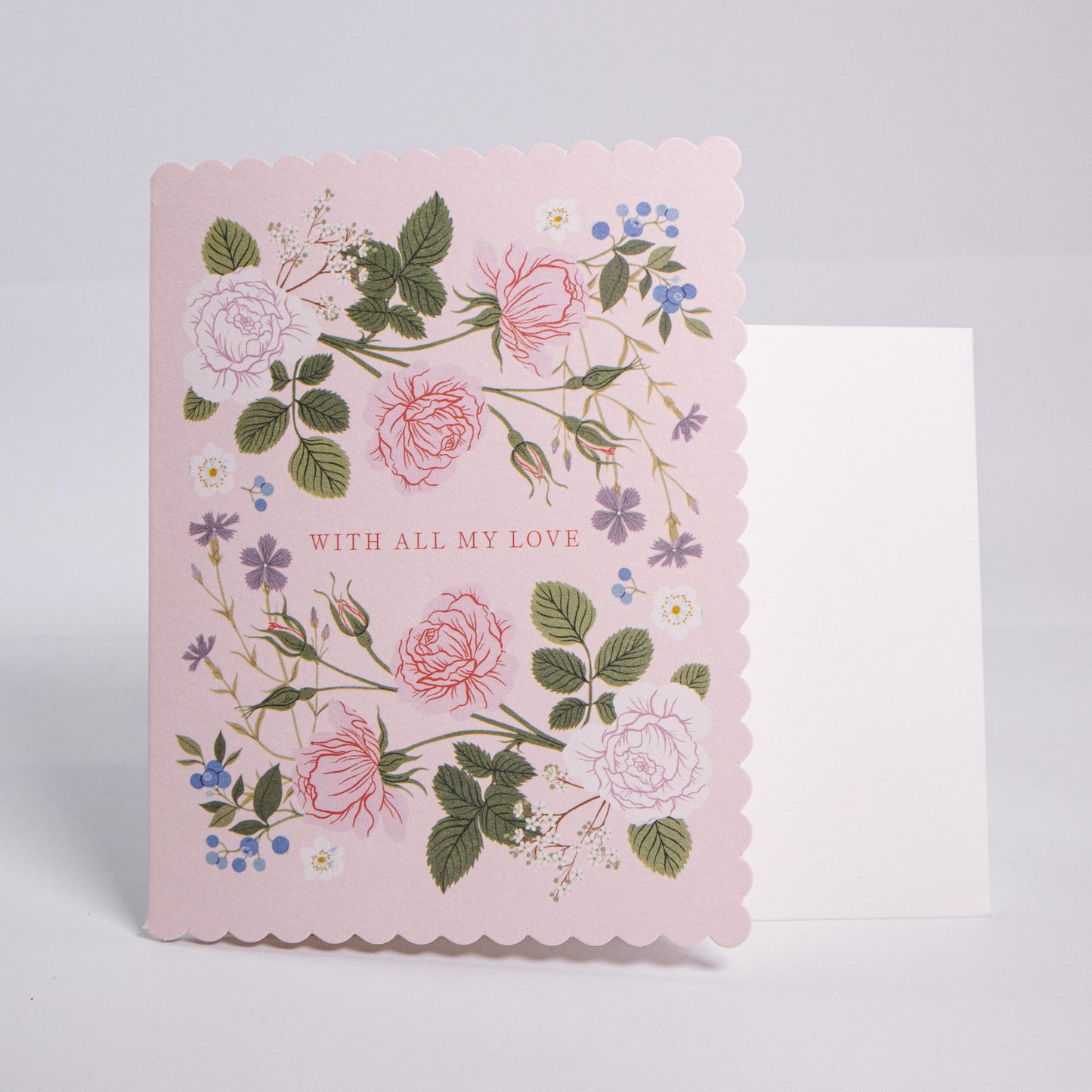 With All My Love Greeting Card