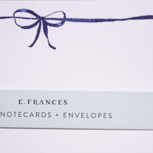 Blue Bow Notecard Set